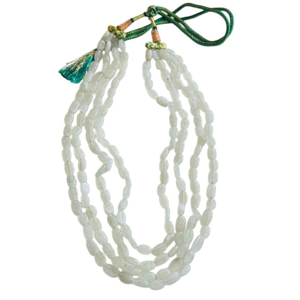 Green Beryl Necklace VtG Genuine Beaded multi strand Natural nugget beadsâ 36"